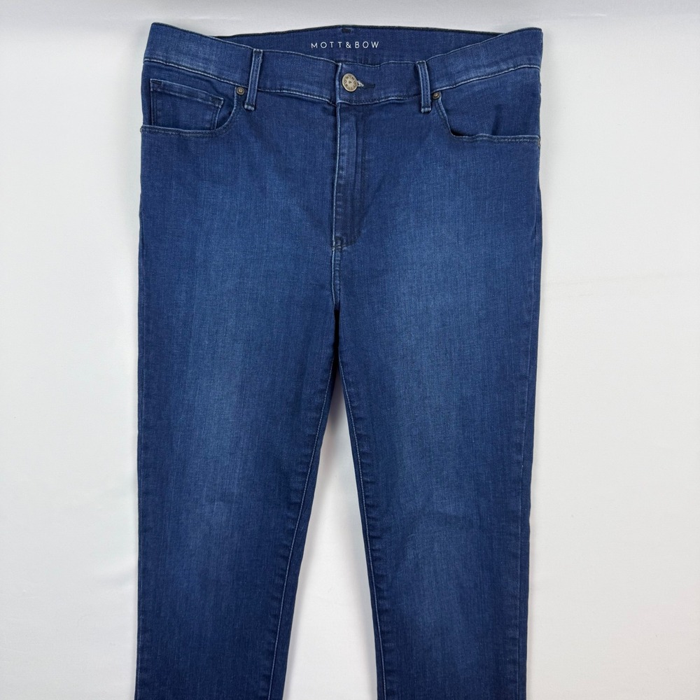 Mott & Bow High-Rise Skinny Jeans W31 L30 Dark Indigo Blue HSKI-Carm-11Mo